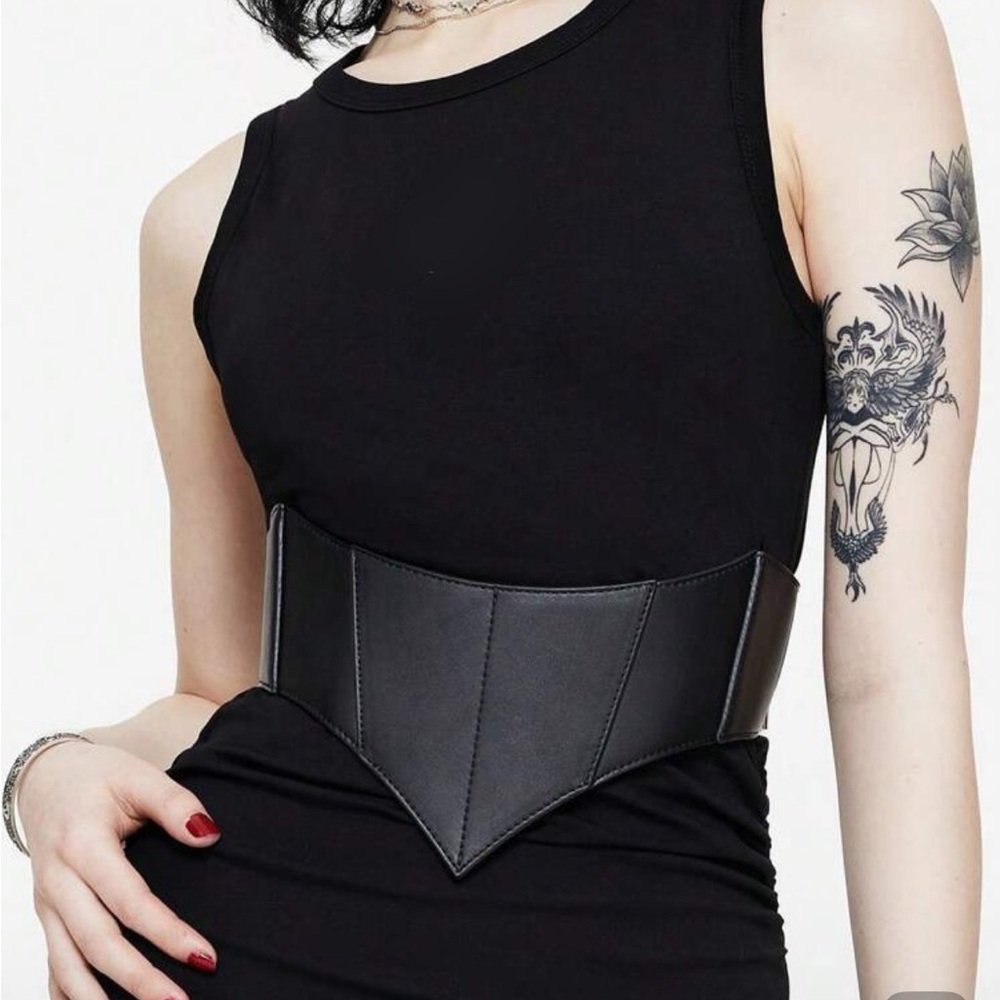 Black Waist Cincher Belt New